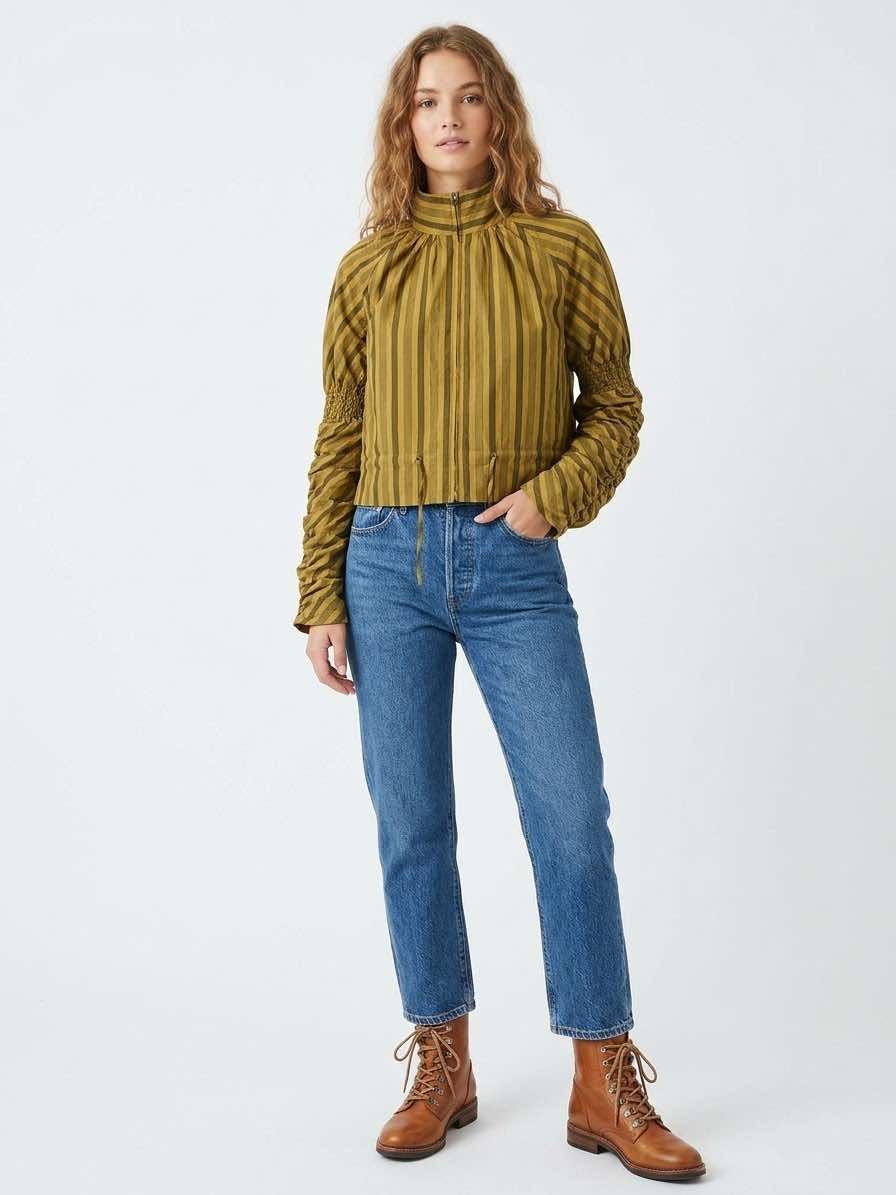 Jade Stripes Jacket