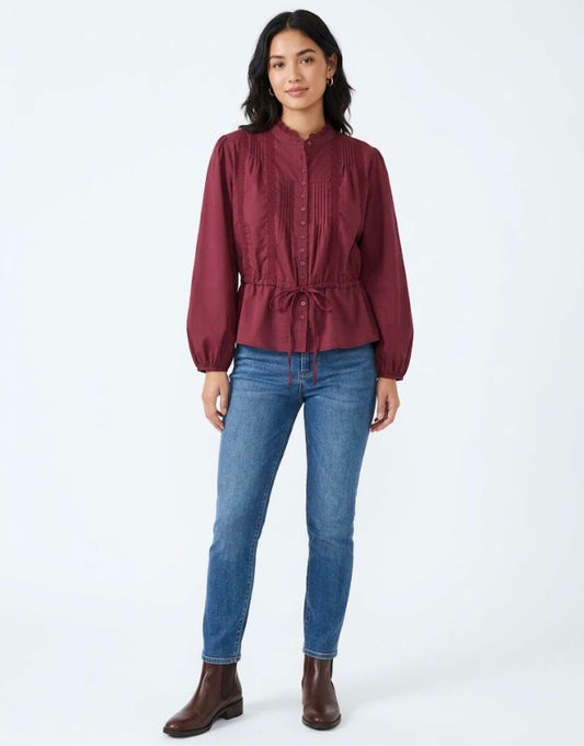 Burgandy Luxe Top