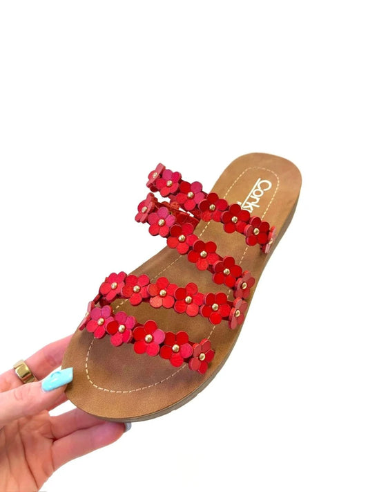 Garden Party Red Sandals